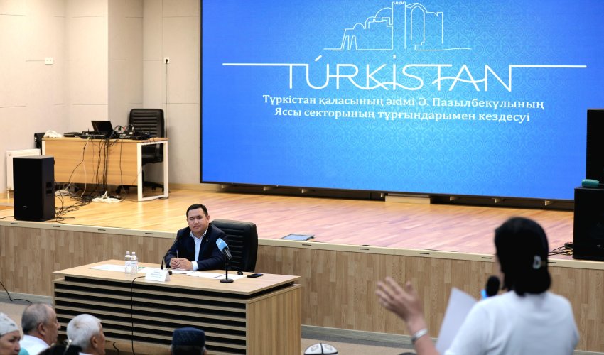 ТҮРКІСТАН ҚАЛАСЫ ӘКІМІНІҢ ХАЛЫҚПЕН КЕЗДЕСУІ БАСТАЛДЫ