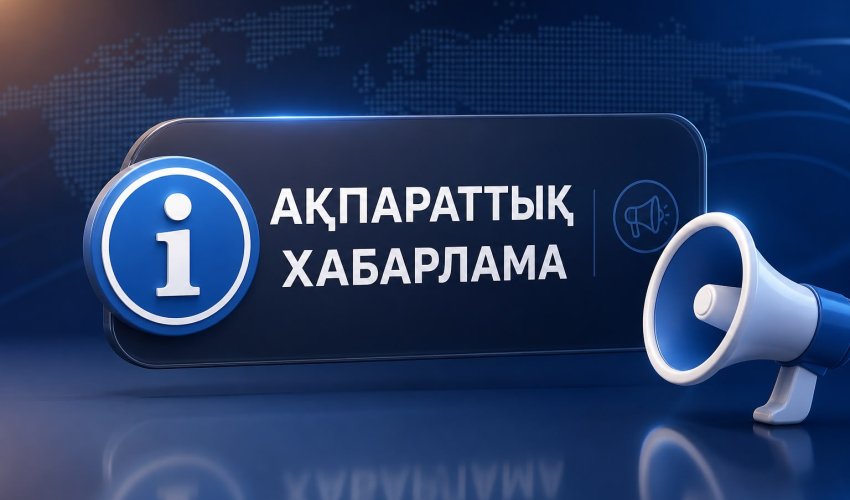 ЖК «Мамыкова Назипа Дарханбаевна» ақпараттық хабарландыру