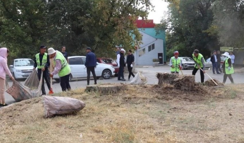 Шымкентте жалпықалалық сенбілікке 20 мыңға жуық тұрғын қатысты