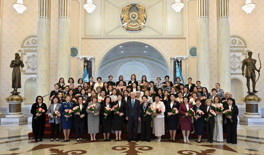 МЕМЛЕКЕТ БАСШЫСЫ ХАЛЫҚАРАЛЫҚ ӘЙЕЛДЕР КҮНІНЕ АРНАЛҒАН САЛТАНАТТЫ ІС-ШАРАДА СӨЗ СӨЙЛЕДІ