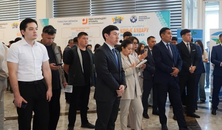 Түркістанда өңіраралық еңбек жәрмеңкесі өтті