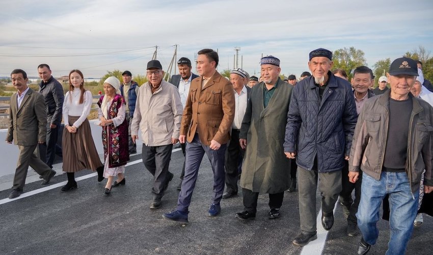 Жаңталаптағы жаңа көпір қолданысқа берілді