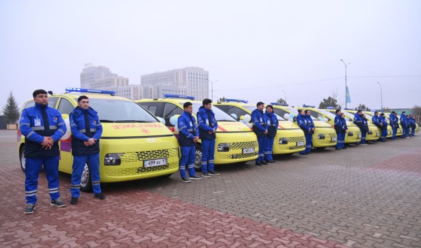 30 новых санитарных автомобилей переданы службе скорой помощи Шымкента