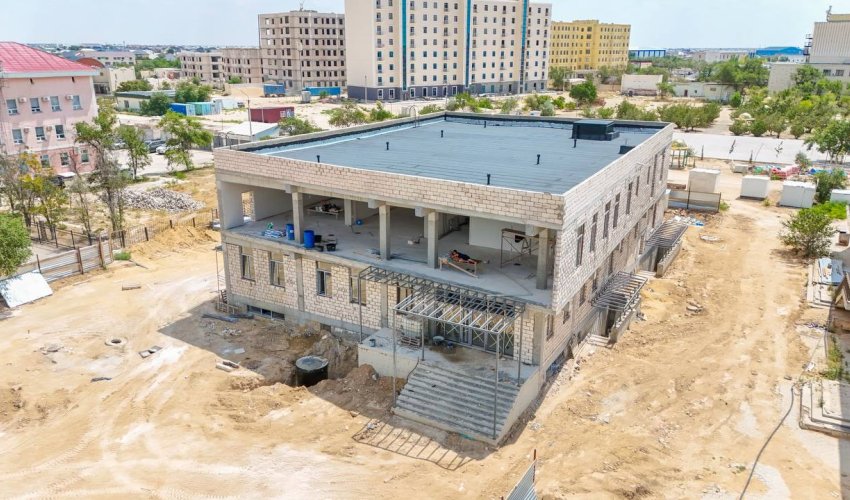 Жаңа өзенде заманауи орталық кітапхана бой көтеріп жатыр