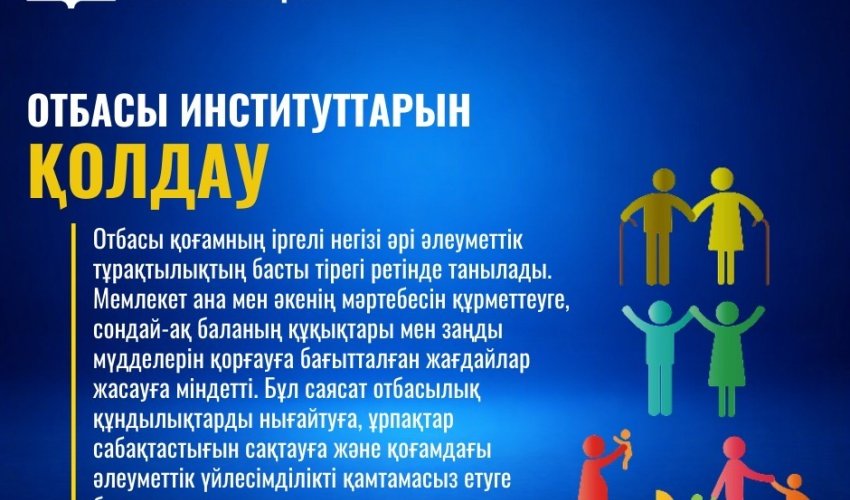 ЖАҢА КОНСТИТУЦИЯ: ОТБАСЫ ИНСТИТУТТАРЫН ҚОЛДАУ