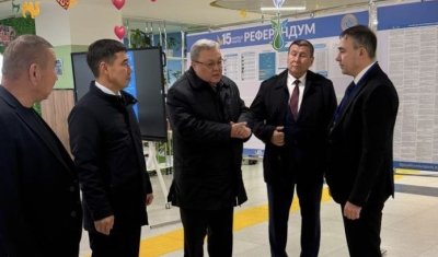 ҚР ОРТАЛЫҚ РЕФЕРЕНДУМ КОМИССИЯСЫ ТӨРАҒАСЫНЫҢ ОРЫНБАСАРЫ ТҮРКІСТАНДАҒЫ РЕФЕРЕНДУМ УЧАСКЕЛЕРІНІҢ ДАЙЫНДЫҒЫМЕН ТАНЫСТЫ