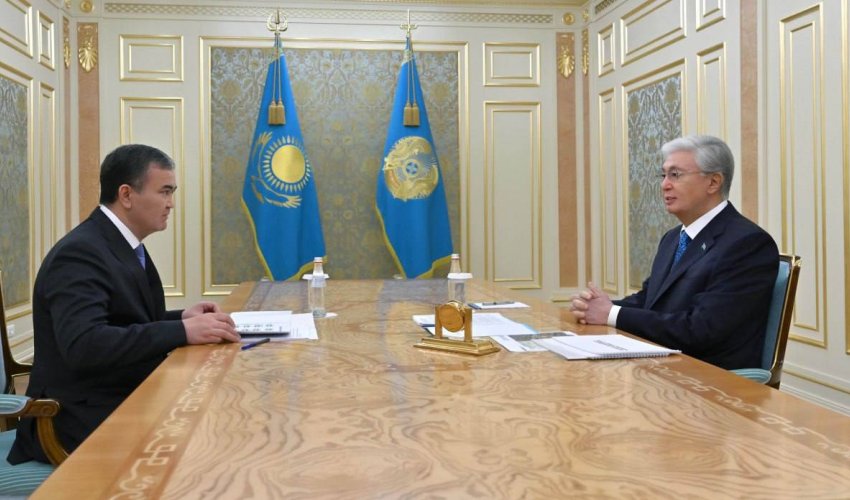 Мемлекет басшысы Астана қаласының әкімі Жеңіс Қасымбекті қабылдады