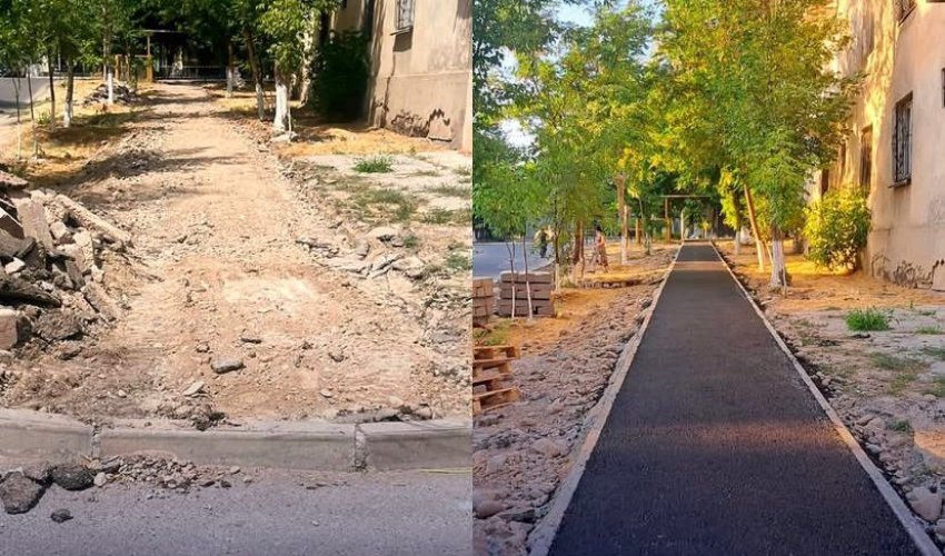 ӘЛ-ФАРАБИ АУДАНЫНДА АЯҚЖОЛ ҚҰРЫЛЫСЫ ЖҮРГІЗІЛДІ