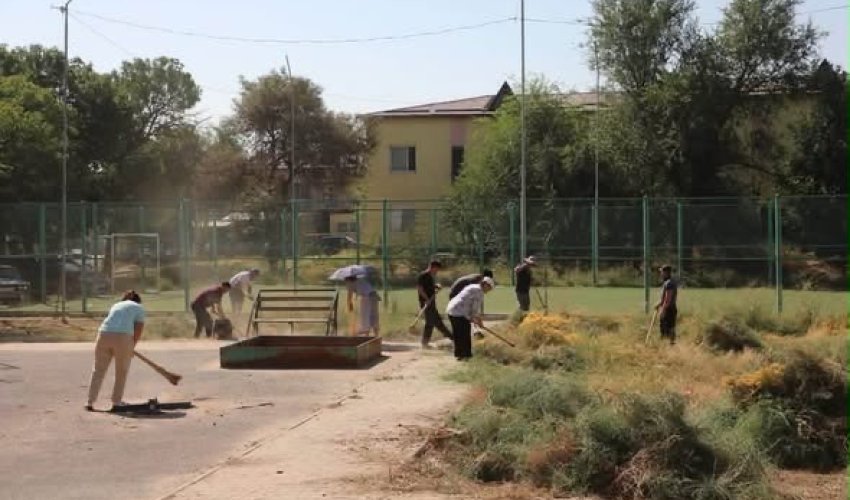 «ТАЗА ҚАЗАҚСТАН»: САРЫАҒАШ АУДАНЫНДА ЭКОАКЦИЯ АЯСЫНДА СЕНБІЛІК ӨТТІ