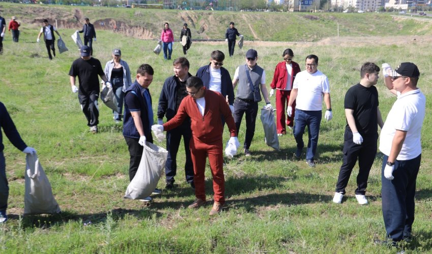 Қаратау ауданында «Таза Қазақстан» бағдарламасы аясындағы тазалық шарасы өтті
